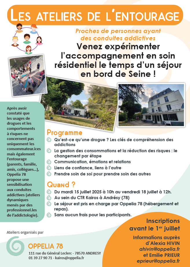 « Ateliers de l’entourage » organisé par Oppelia 78